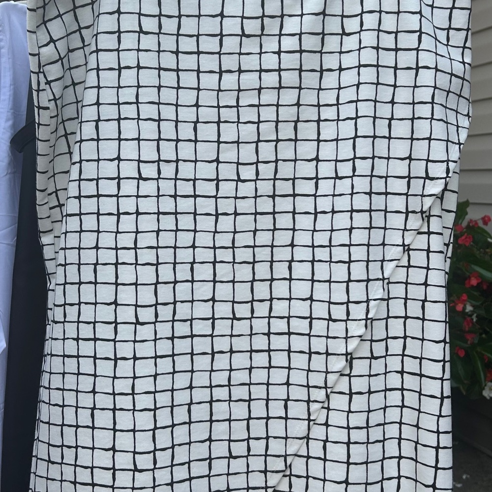 Jules & Leopold Monochrome Checkered Skirt
